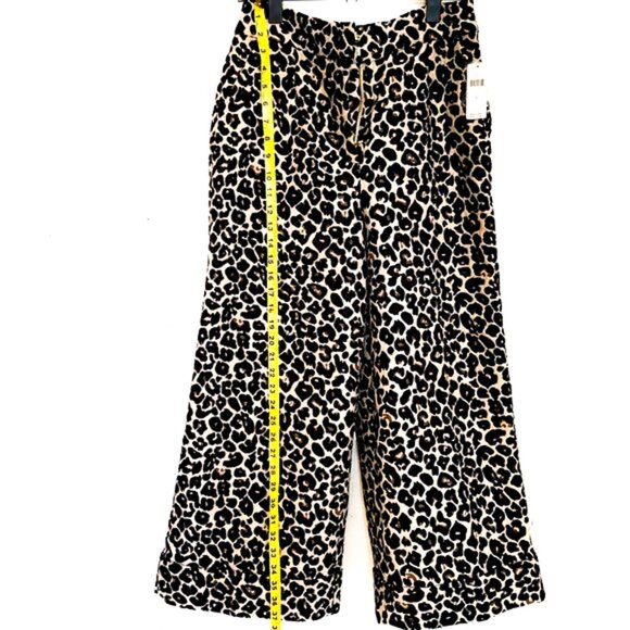 NWT anthropologie kate leopard pants wide leg // size 4 - Picture 7 of 8